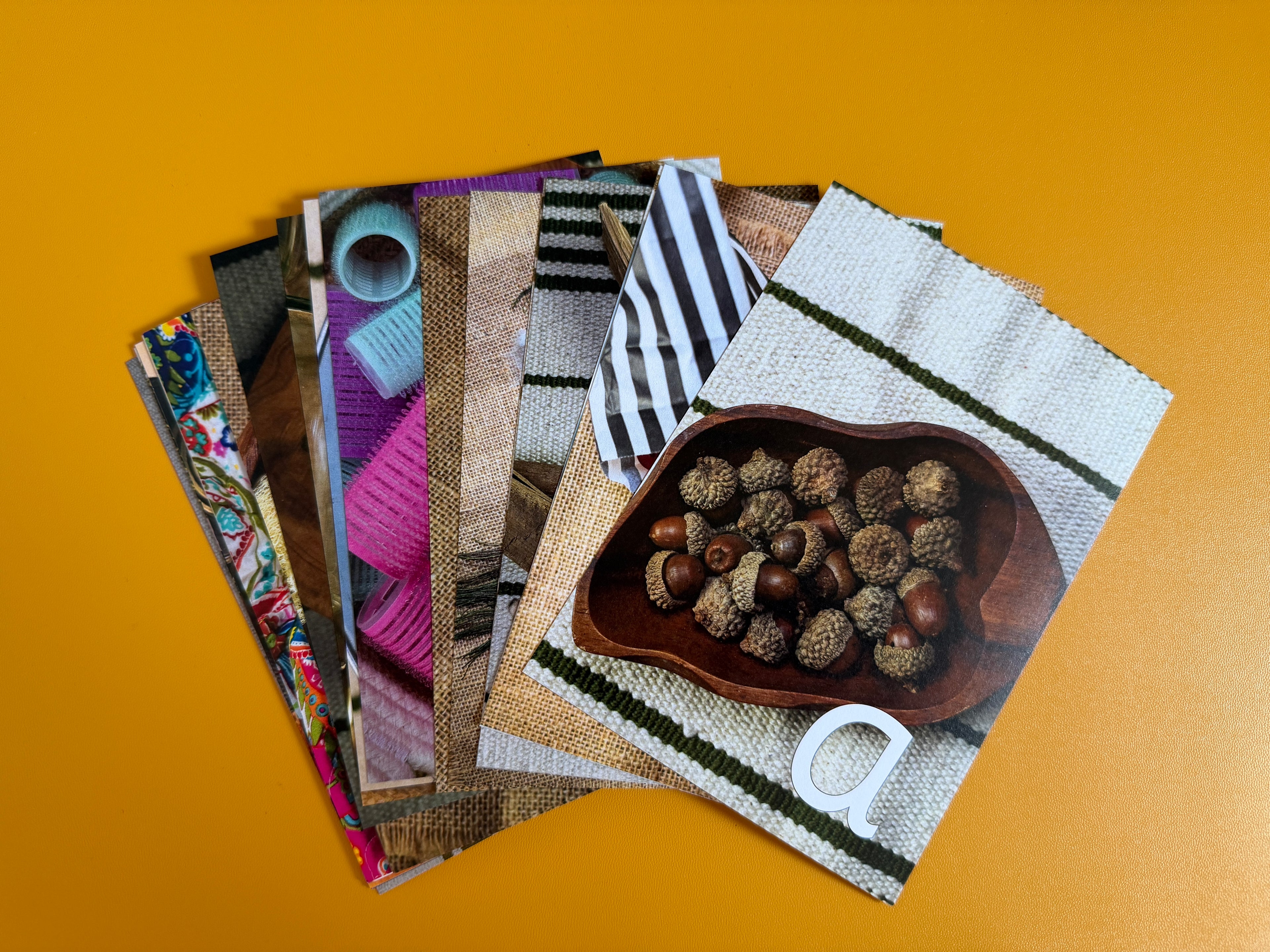 Loose Parts Alphabet Cards (lower case) - Printed (A6)