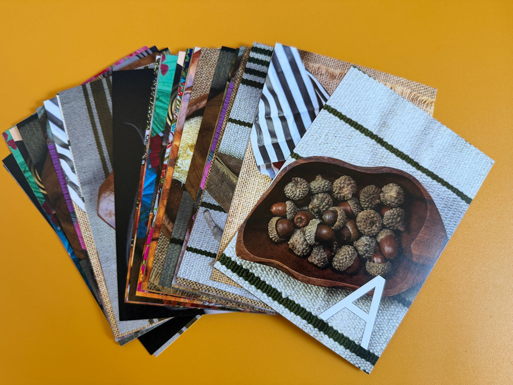 Loose Parts Alphabet Cards (UPPER case) - Printed (A6)