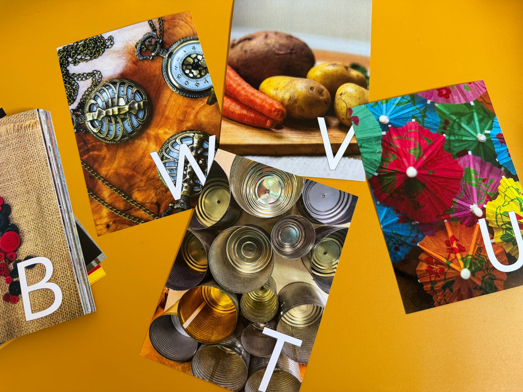 Loose Parts Alphabet Cards (UPPER case) - Printed (A6)