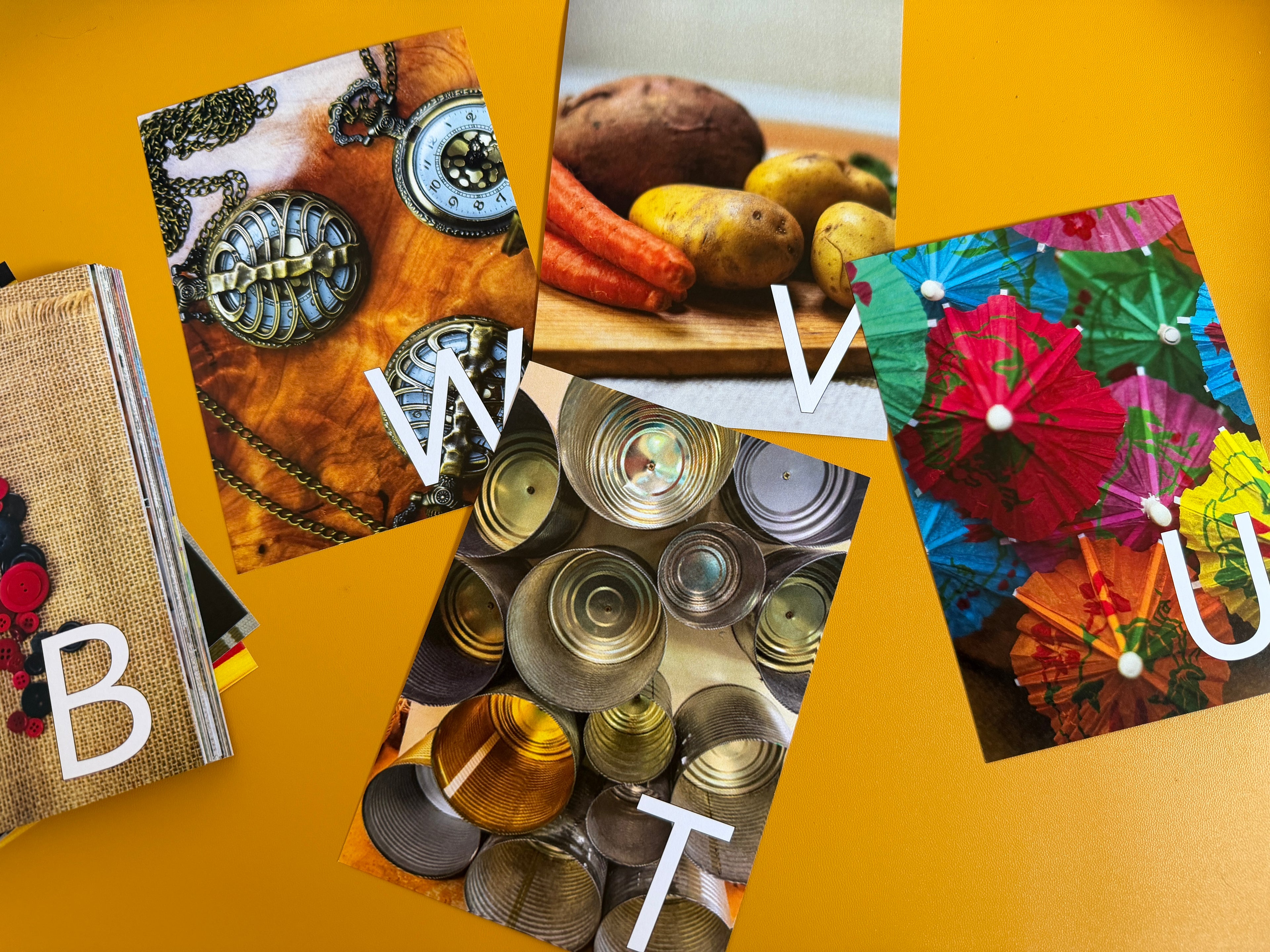 Loose Parts Alphabet Cards (UPPER case) - Printed (A6)